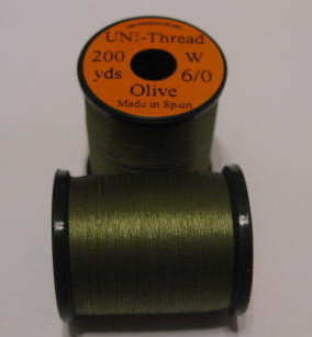 ��������� ���� UNI THREAD 6/0 olive 200 yds